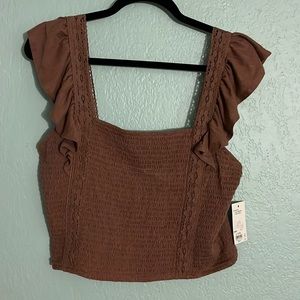 SO Crochet Trim Tank XL